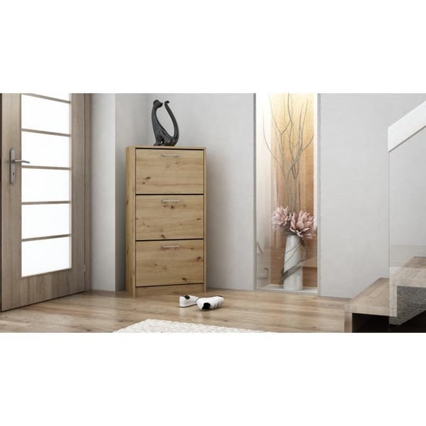 Topeshop PAULA Shoe Organizer Closed Oak