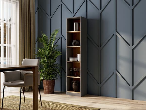 Topeshop R40 Office Bookcase Anthracite/Artisan Oak