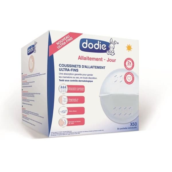 Dodie Breastfeeding Ultra-Thin Day Nursing Pads 50 Count