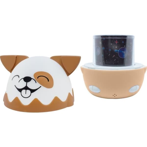 BIGBEN - Musical Night Light - Dog - 360° Projection - Remote Control