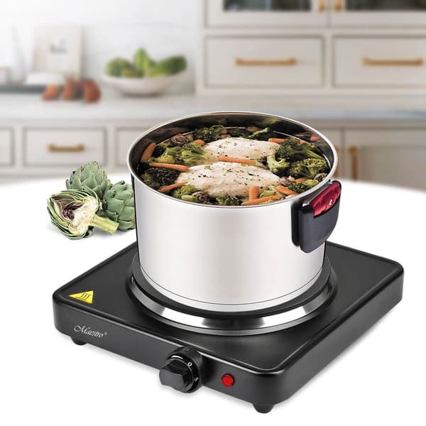 Maestro MR-772-1 Black Countertop Hob 1 Zone