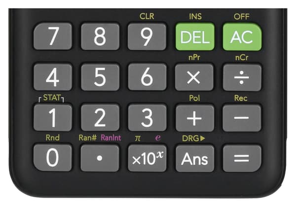CASIO Scientific Calculator FX-82ESPLUS-2 252 Functions 77x162mm Black Box
