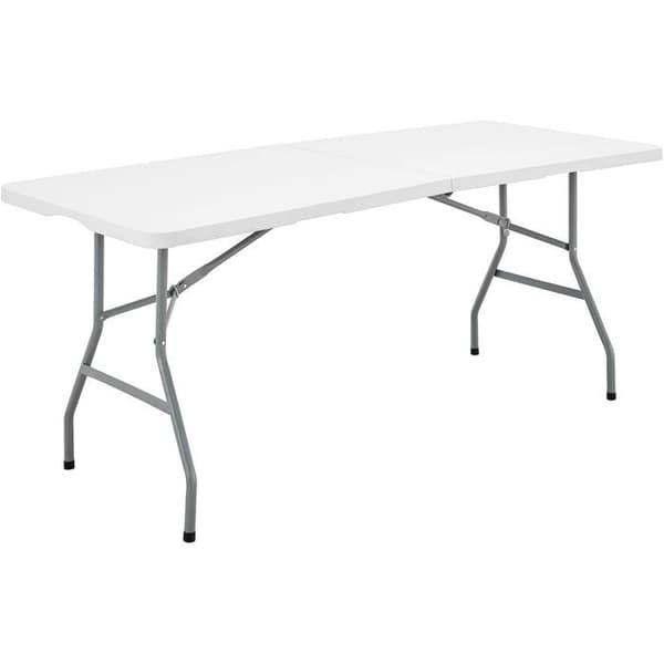 Folding Reception Table - TERRANOVA - White - Seats 8 - 180x74xH73.5 cm