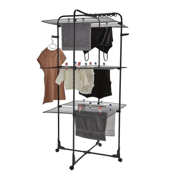 Leifheit Classic Drying Tower 34 m Drying Length Black
