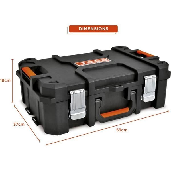 TOOD Tool Case - Waterproof - 6 Compartments - 53x37x18 cm