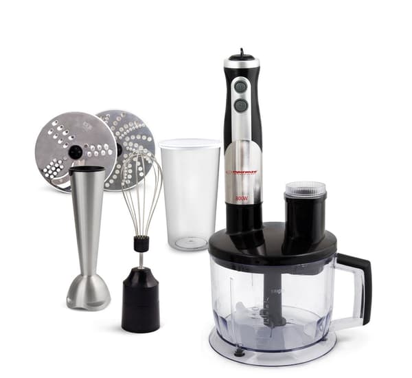 Esperanza EKM004 Immersion Blender 0.6 L Black Silver Transparent 800 W