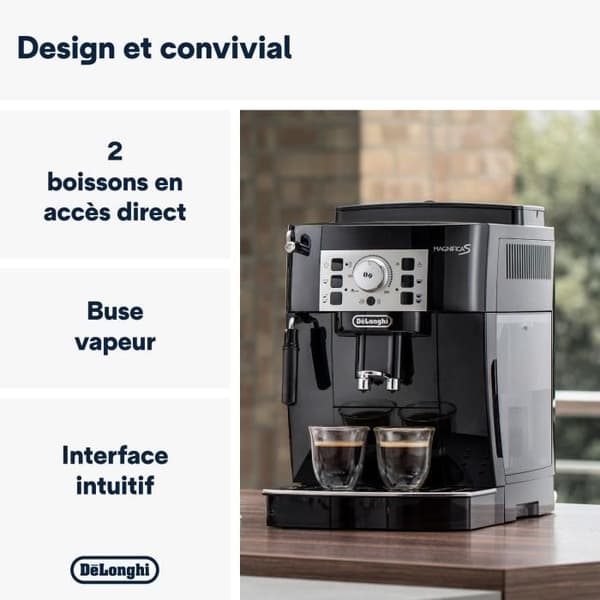 De'Longhi Magnifica S Espresso Machine with Built-in Grinder - ECAM22.140.B - Black