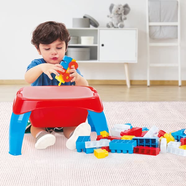 Dolu Activity Table with 30 Blocks for Kids 12 Months+