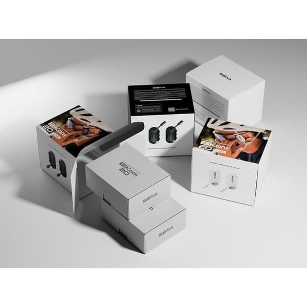 SENA Headset - Bikom 20 Duo - Bluetooth - Microphone - 800 m Range - 7h Battery Life - USB-C - Black