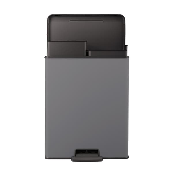 Curver Decobin Duo Trash Can 26+26 L Cool Grey
