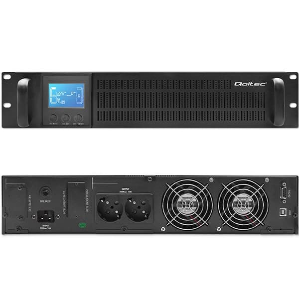 Qoltec RACK UPS 2kVA 1600W LCD