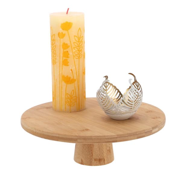 Bamboo Serving Board on Stand 28x9 cm