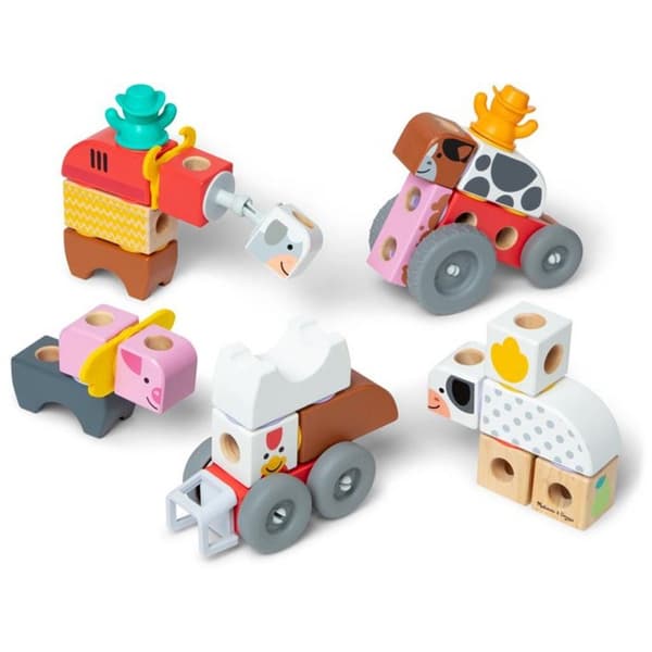 Melissa & Doug Blockables Farm Playset 56-piece
