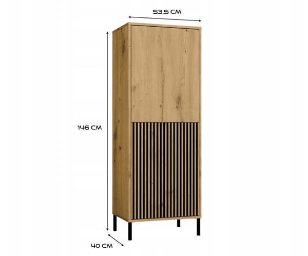 KAMARO 2DK Slim/GL Artisan Display Cabinet