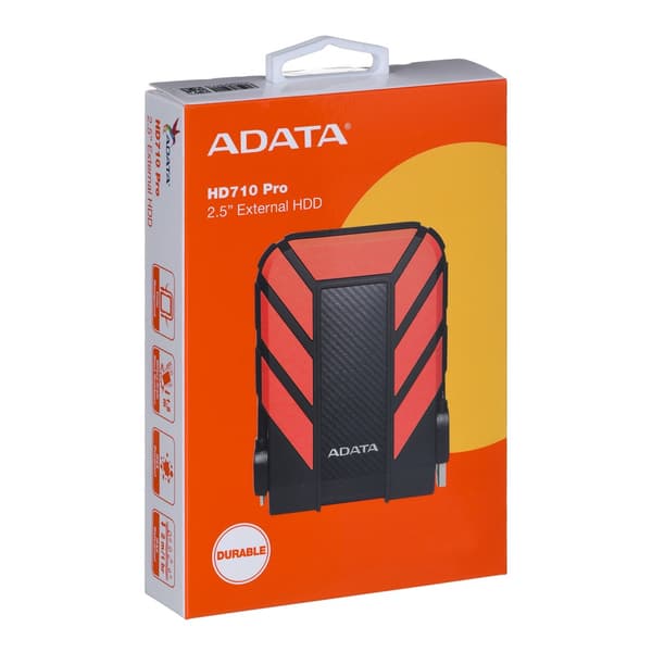 ADATA HD710 Pro - External Hard Drive - 1TB - Black Red
