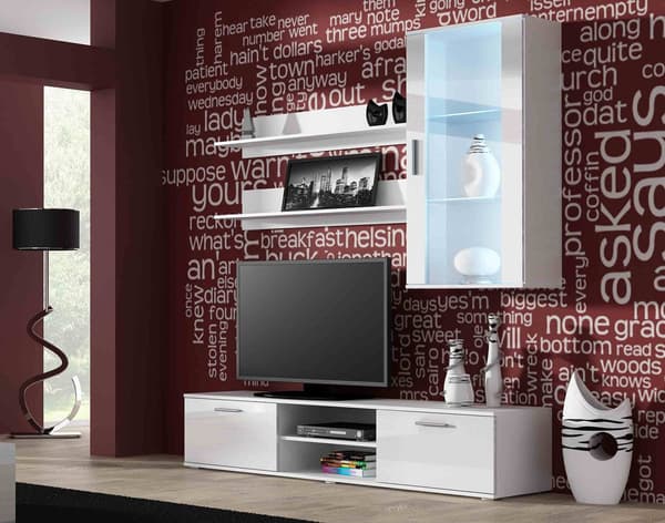 Cama TV Stand SOHO 180 White/White Gloss