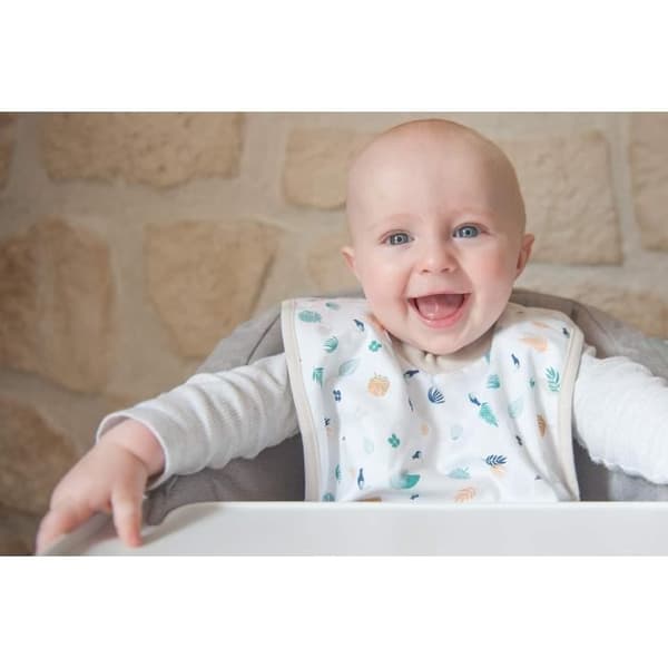BEABA Newborn Gift Set - Grey Tree Bottle Drying Rack, Measuring Box, Bottle Brush, Bib