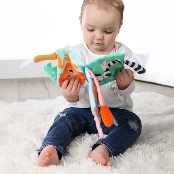Sensory Fabric Book with Animal Tails - Learning Textures