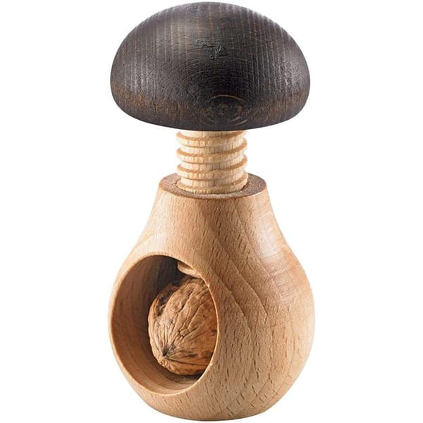 Westmark Wooden Nutcracker Mushroom Shape for Various Nuts