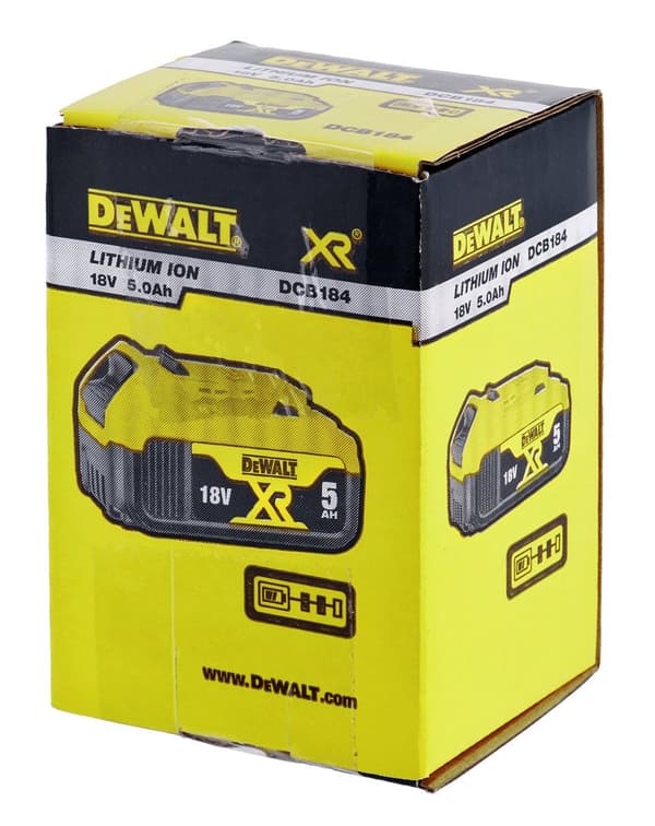 DeWALT XR DCB184 - Li-Ion Battery - 5 Ah - DCB184