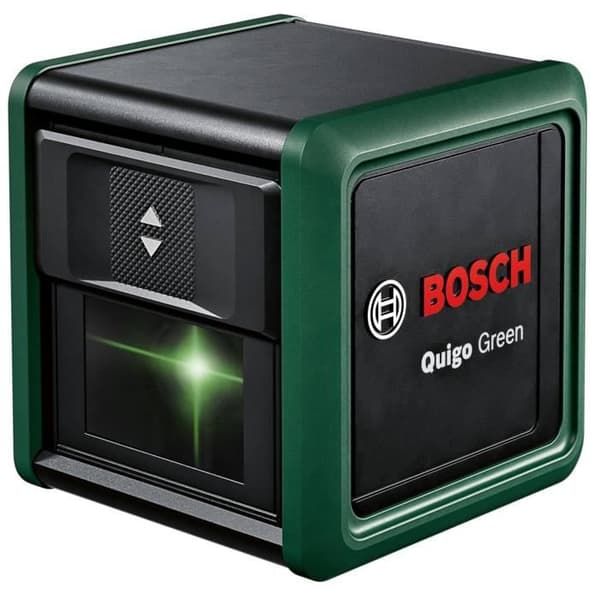 Bosch Quigo Green Set - Cross Line Laser - 12 m Range - Improved Accuracy