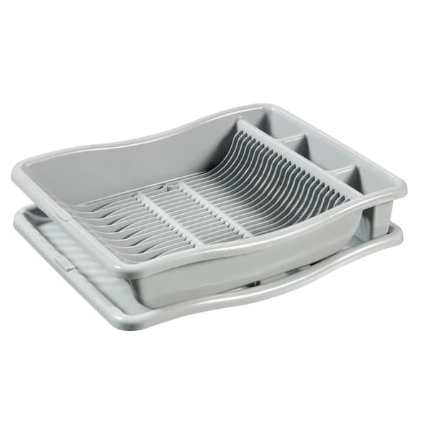 Curver Draining Rack on Tray 48x38x10.5 cm Light Grey