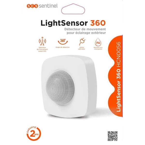SCS SENTINEL Outdoor Motion Detector - LightSensor 360 - 360° Detection Angle