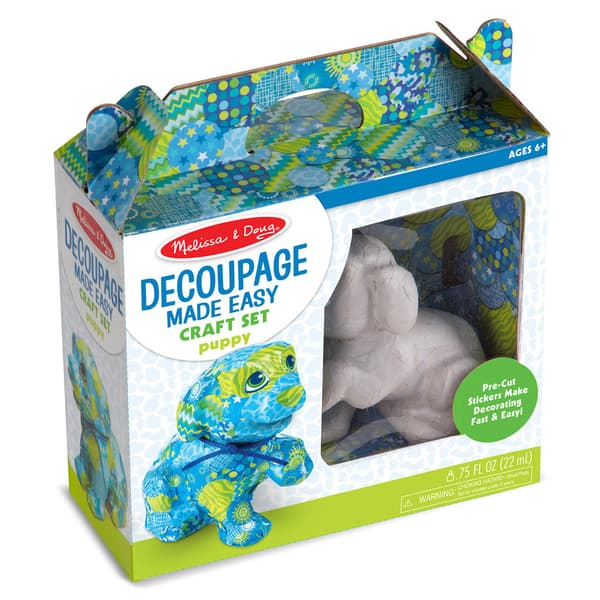 Melissa & Doug Hobby Box Dog Patchwork - Decoupage Set for Kids