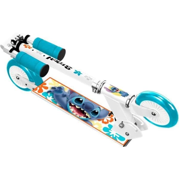 DISNEY Folding Scooter - STITCH - Adjustable Height - Non-Slip Deck