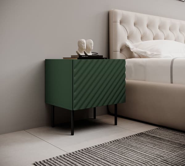 ONDA Bedside Table 2 pcs. 50x40x54 Green