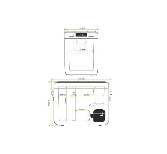 Yolco Portable Compressor Refrigerator 34L Green