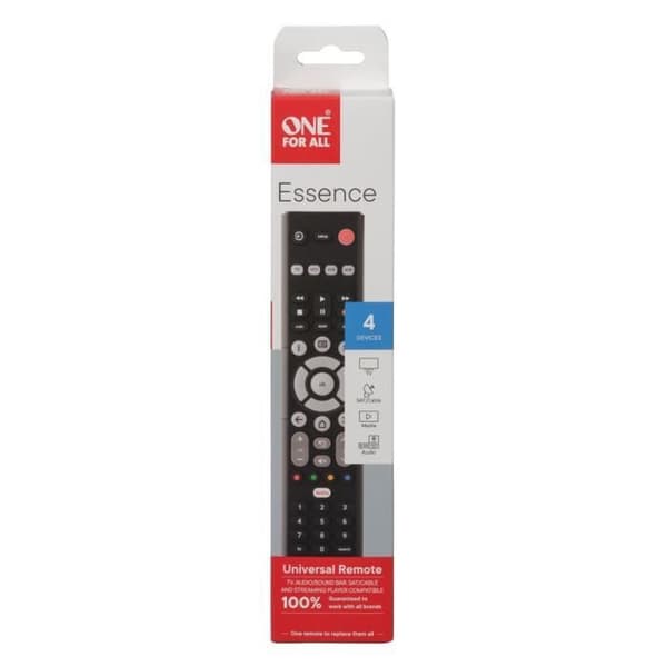 ONE FOR ALL Universal Remote Control - URC1242 - Essence Basic 4in1