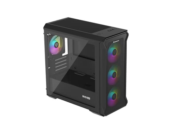GENESIS IRID 503 ARGB Micro Tower Case Black