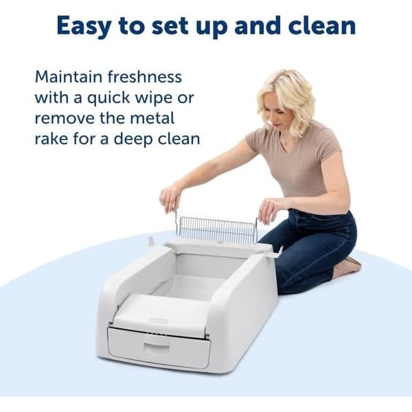 PETSAFE Self-Cleaning Litter Box - CLUMPING - Connected - White