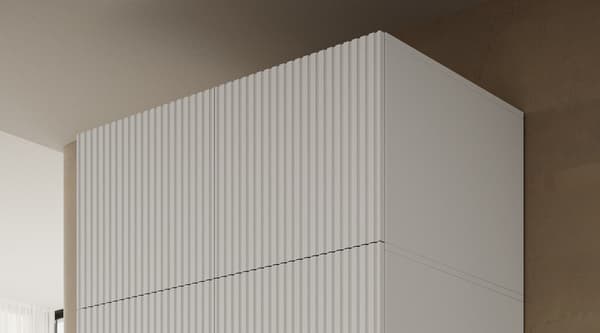 Wardrobe PAFOS 2D BASE 90x55.5x45 White Matt