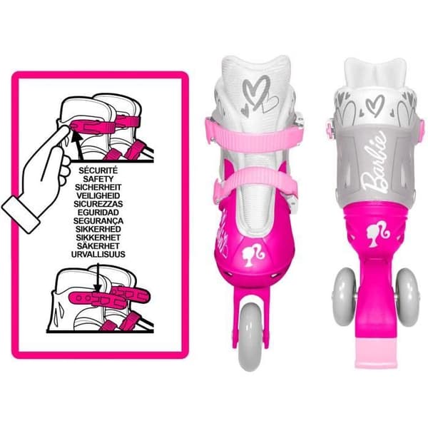 STAMP - Two-in-One 3-Wheel Inline Skates - Barbie