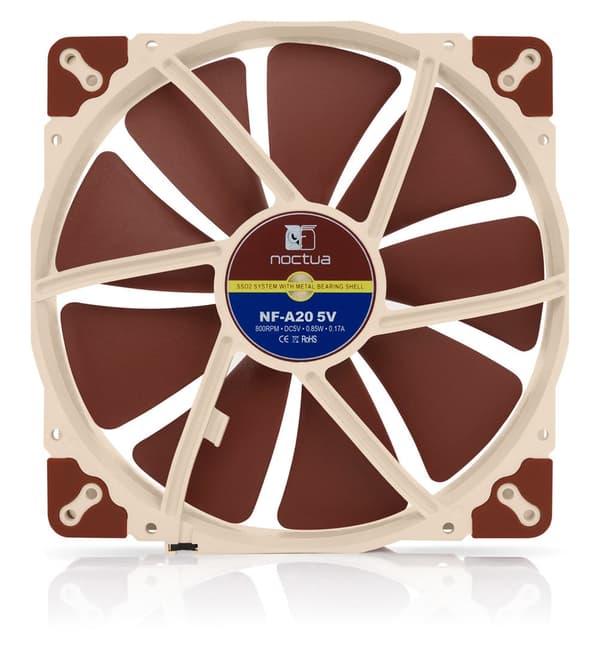 Noctua NF-A20 Computer Case Fan 20 cm Beige Brown