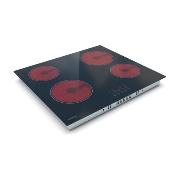 OCEANIC Ceramic Hob - 4 Burners - 59 x 52 cm - Black
