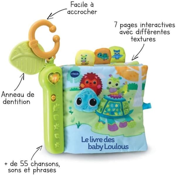 VTECH BABY - Soft and Cuddly Interactive Book for Kids