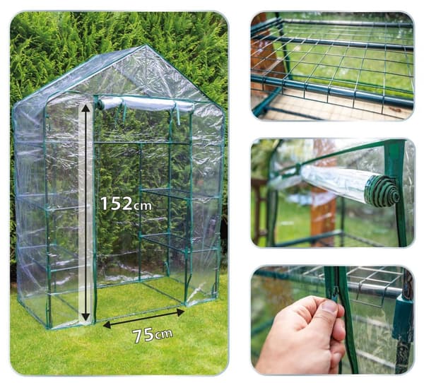 NEO Tools 15-902 Cold Frame Greenhouse 143x73x195 cm