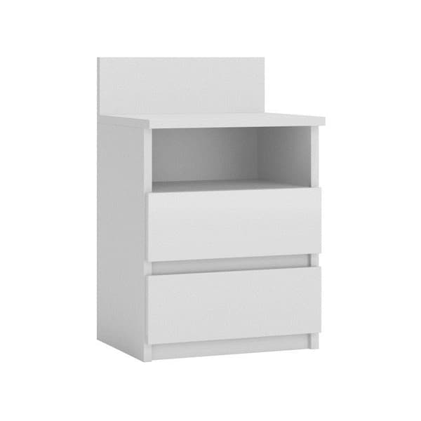 M1 Topeshop Nightstand 2 Drawers White