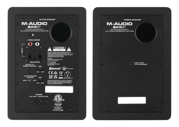 M-AUDIO BX4 BT 2x loudspeaker Black Wired + Bluetooth 50 W