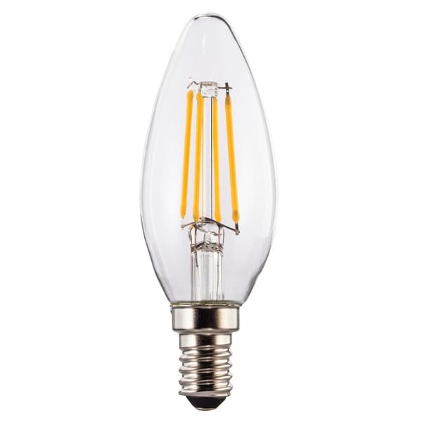 Xavax LED Filament E14 470lm 40W Replacement Candle Bulb Warm White Clear Dimmable