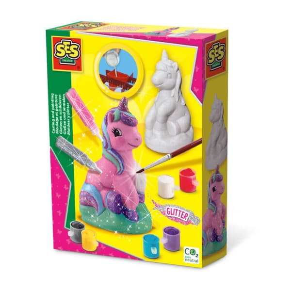 SES Creative Plaster Casting and Painting Glitter Unicorn