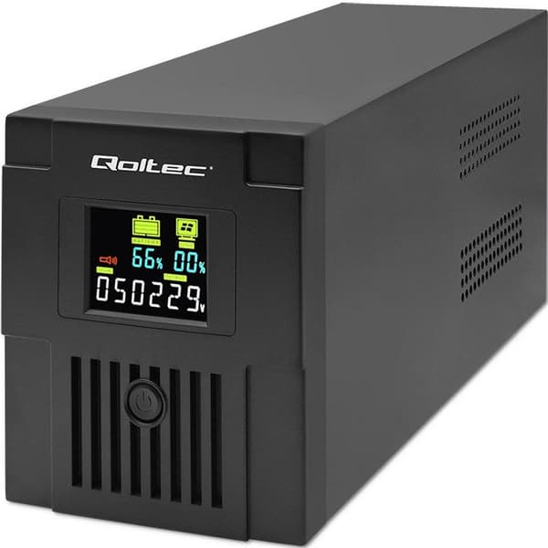 Qoltec UPS Power Supply Line-Interactive 1.5 kVA 900W 2 AC Outlets