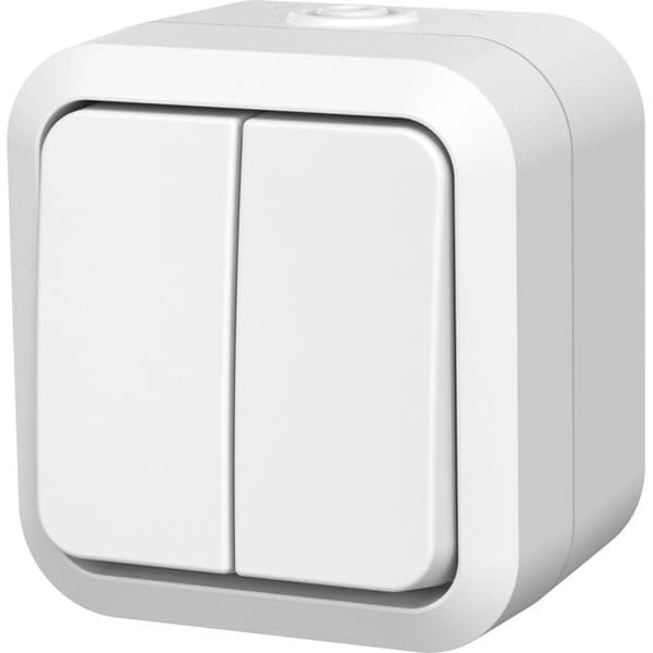 QUARX Aqua Pro Waterproof Double Two-Way Switch, IP55, 10AX
