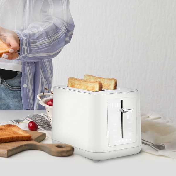 ELLE Gourmet Panache Toaster White 980W Touch Panel 6 Programs
