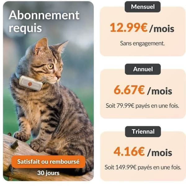 Weenect XS GPS Tracker for Cats - White Edition 2023