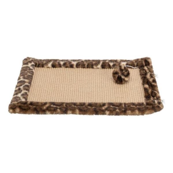 TRIXIE LEO Scratching Mat 55 x 35 cm Brown Leopard Print