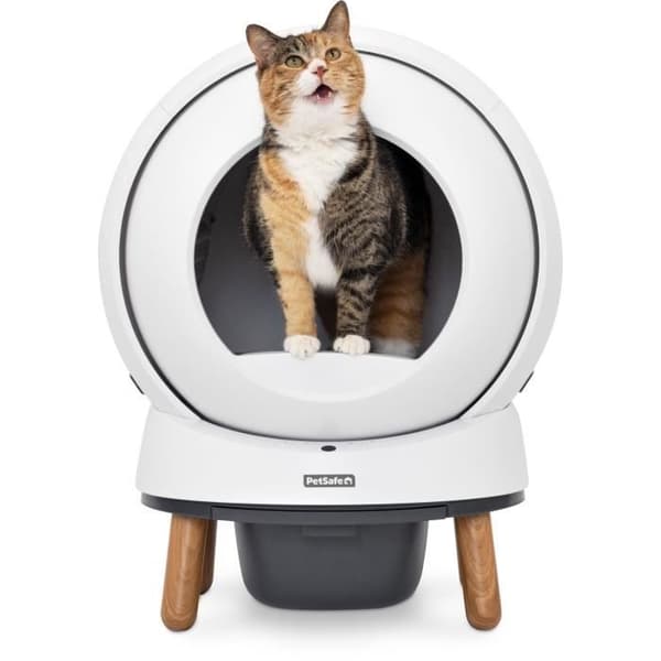 PETSAFE SMART SPIN Self-Cleaning Litter Box - Connected - White